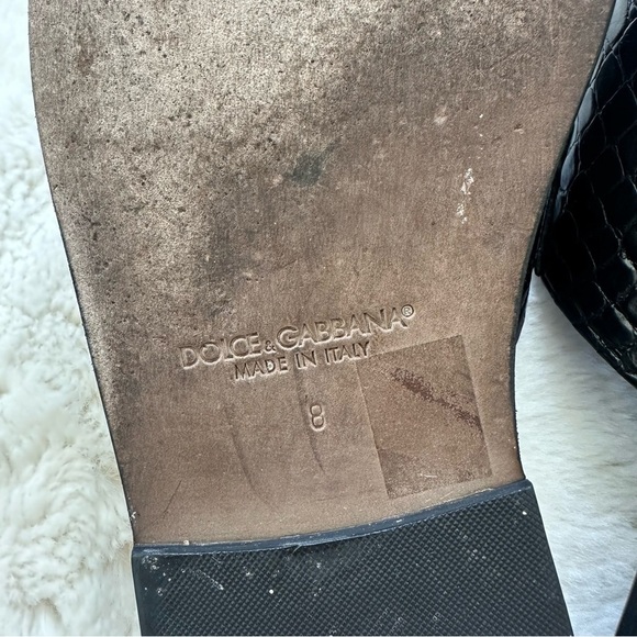 Dolce&Gabbana men croco print slides size 8 US men - Picture 5 of 8